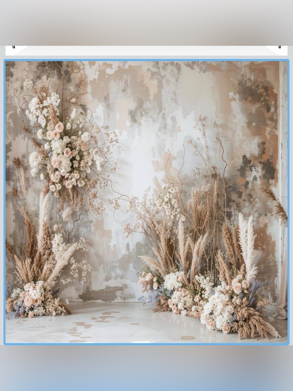Kate Backdrop Farmhouse Shabby Chic Floral Arrangement for photoshoots